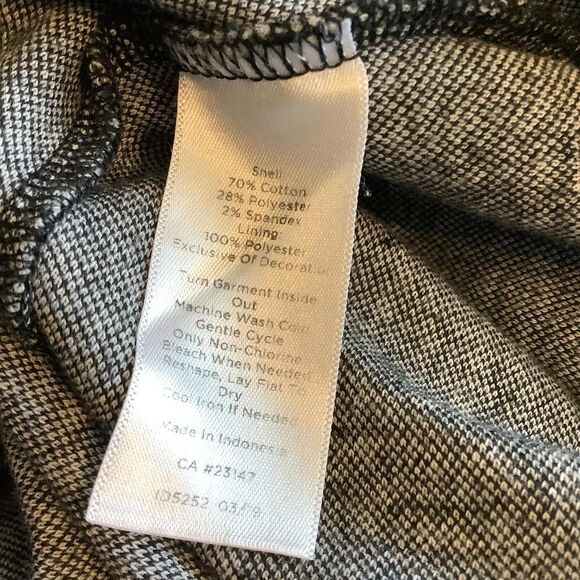 Talbot's Black and White Houndstooth Sleeveless Dress with Bow Detail - Picture 6 of 6